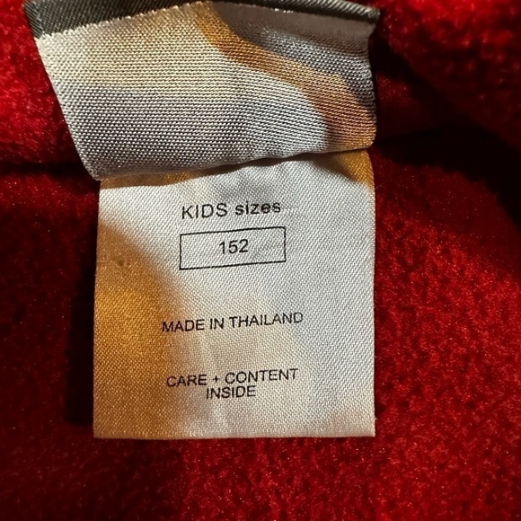 Jack Wolfskin Kid’s Youth Red Full Zip Fleece Jacket Size 11 - 12 years - Picture 7 of 8